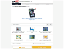 Tablet Screenshot of lithiumlifepo4battery.com